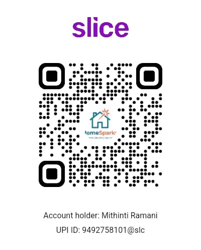 HomeSparks Slice UPI Payment QR Code